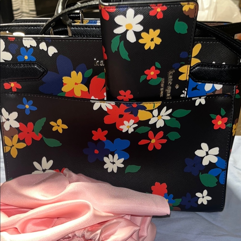 Kate Spade Black Floral Women's Bag